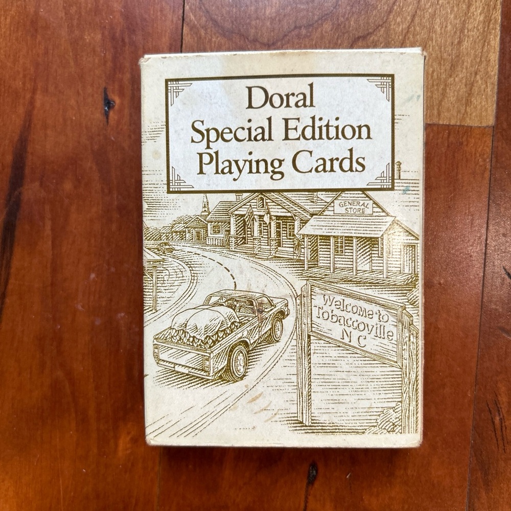 doral 1995 tobaccoville, NC special edition table playing cards